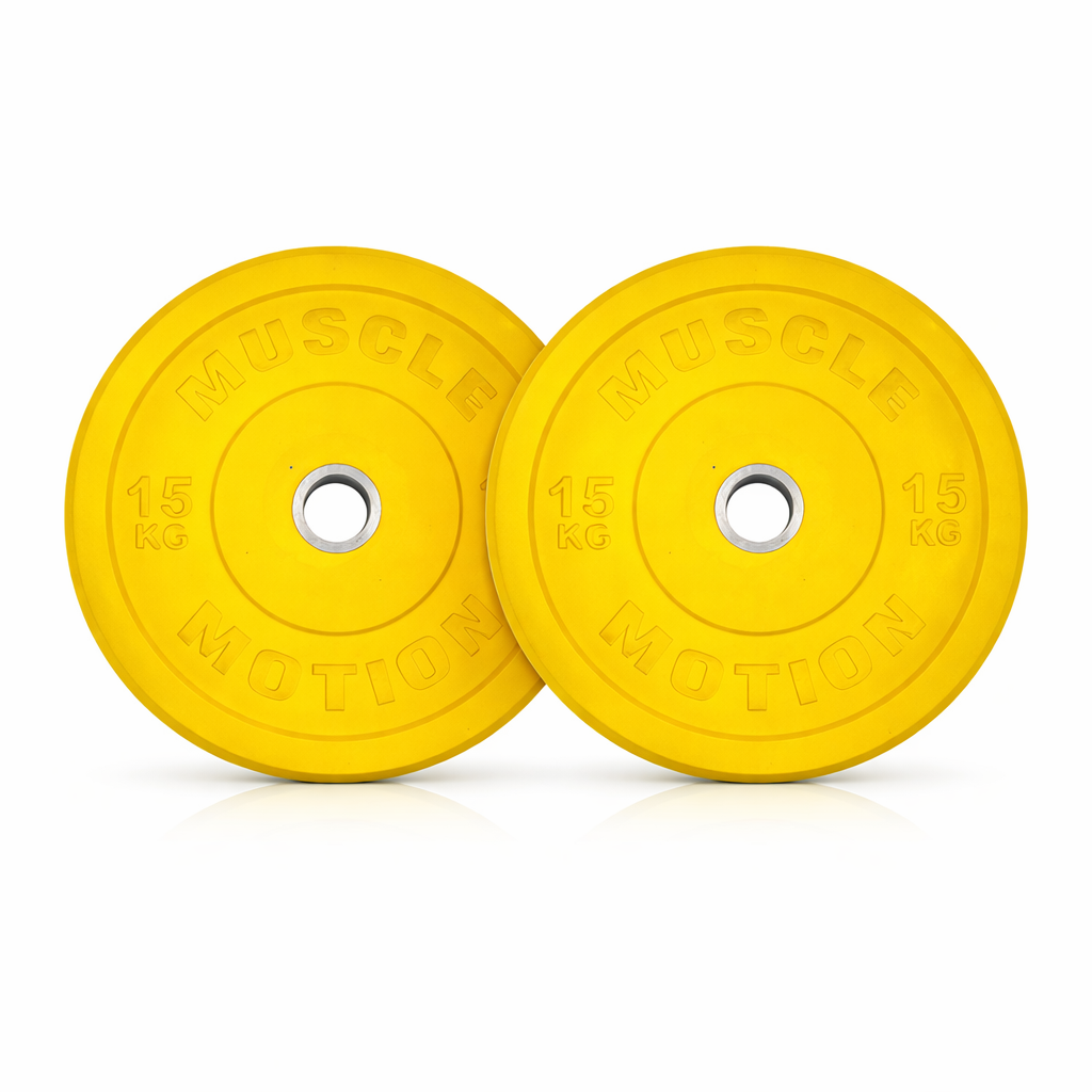 Muscle Motion Pro Club Colour Bumper Plates -15kg (Pair)