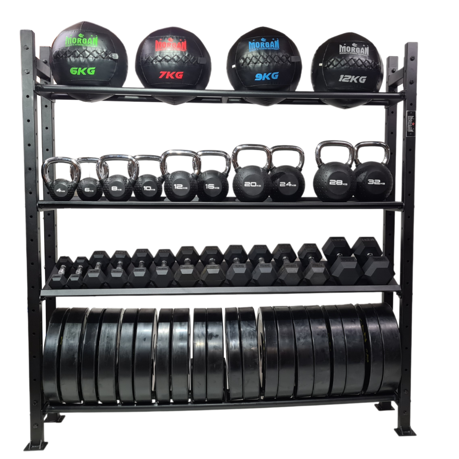 Morgan 4 Tier V2 Multi-Purpose Storage Racking System – Gym Direct