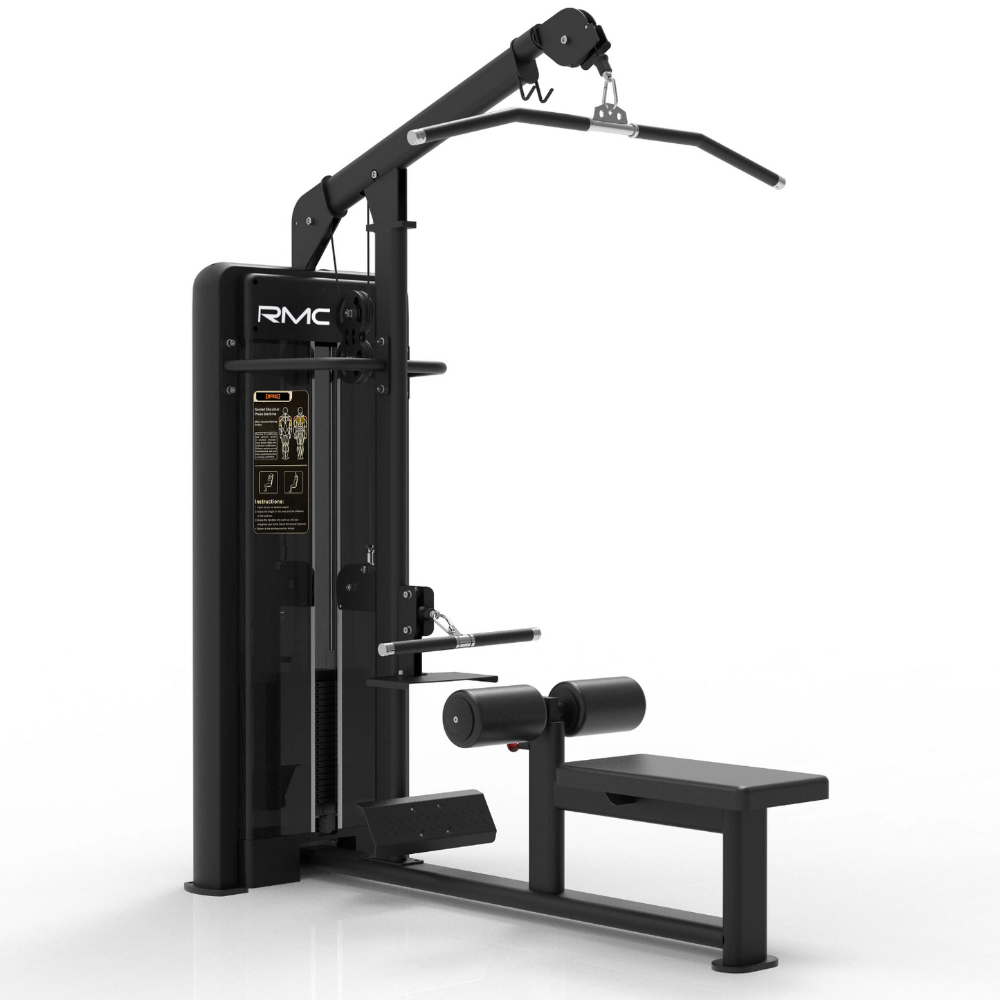 RMC Dual Function Lat Pulldown and Mid Row Machine – Pin Loaded - THOR Series