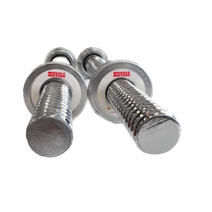Muscle Motion Pair of 42cm Spin Lock Standard Dumbbell Handles-Gym Direct