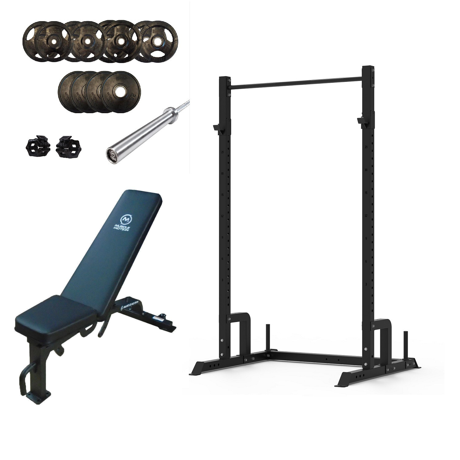 Modular Gym Racks Muscle Motion Valor Modular Half Rack Package – Gym Direct