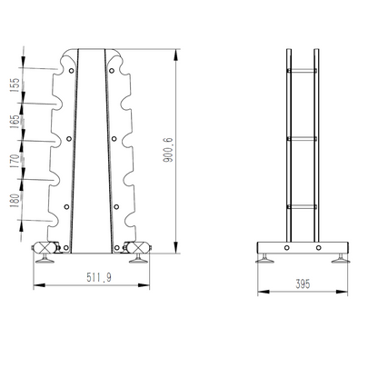 -Dumbbell Racks-Gym Direct