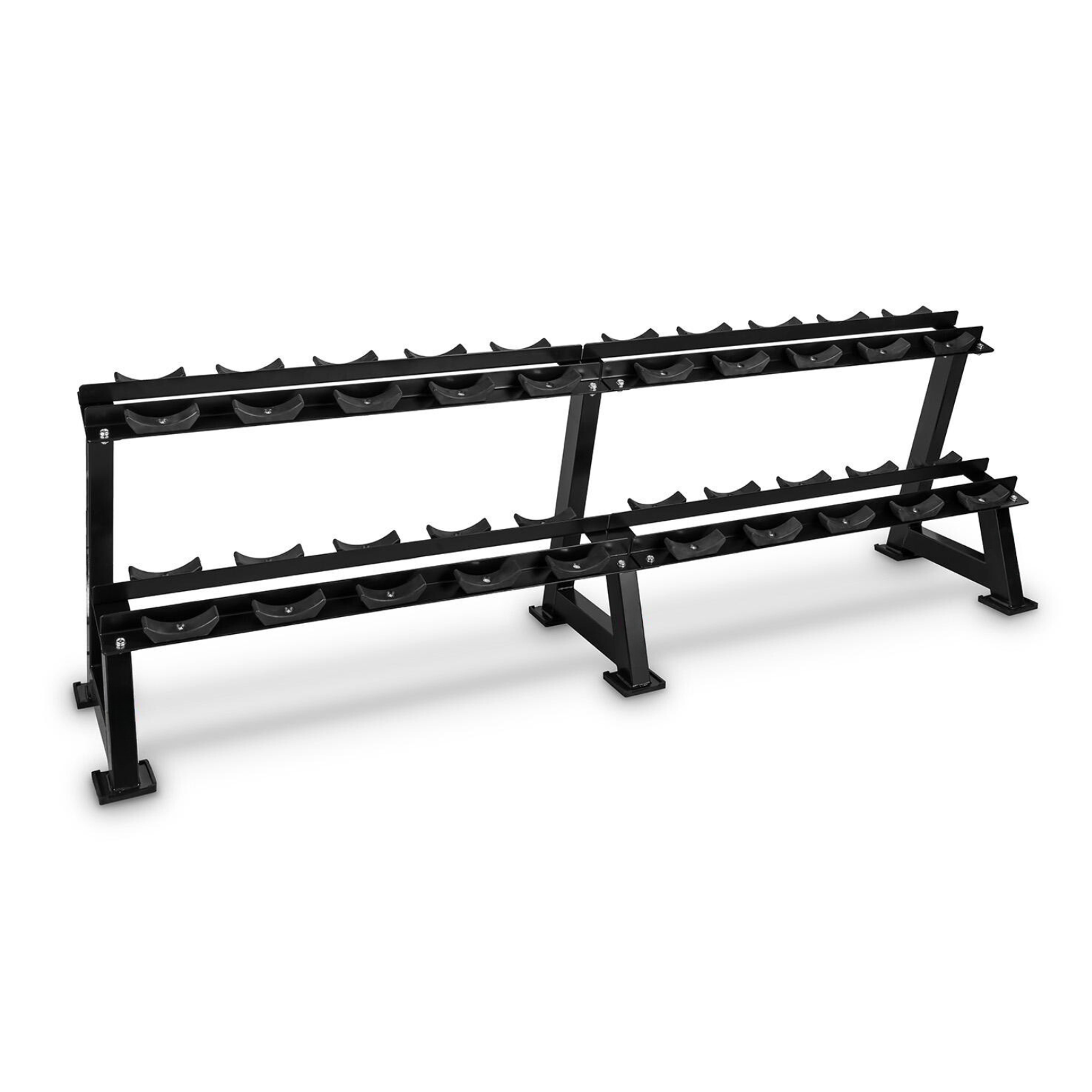 Muscle Motion DR1011S 2-Tier Dumbbell Rack with Saddles for 10 Pairs 2 ...