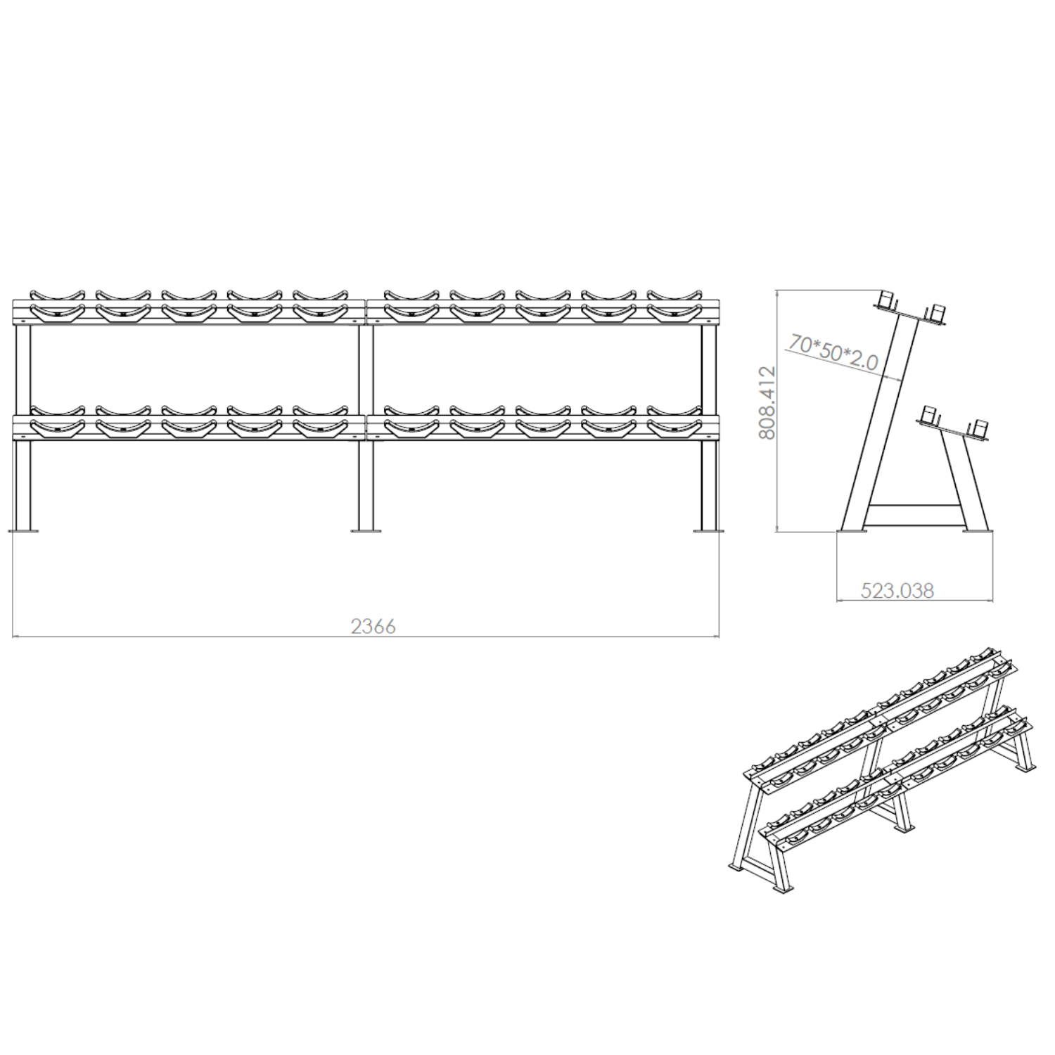 Dumbbell Racks - Shop High-Quality Dumbbell Weight Racks Online – Gym ...
