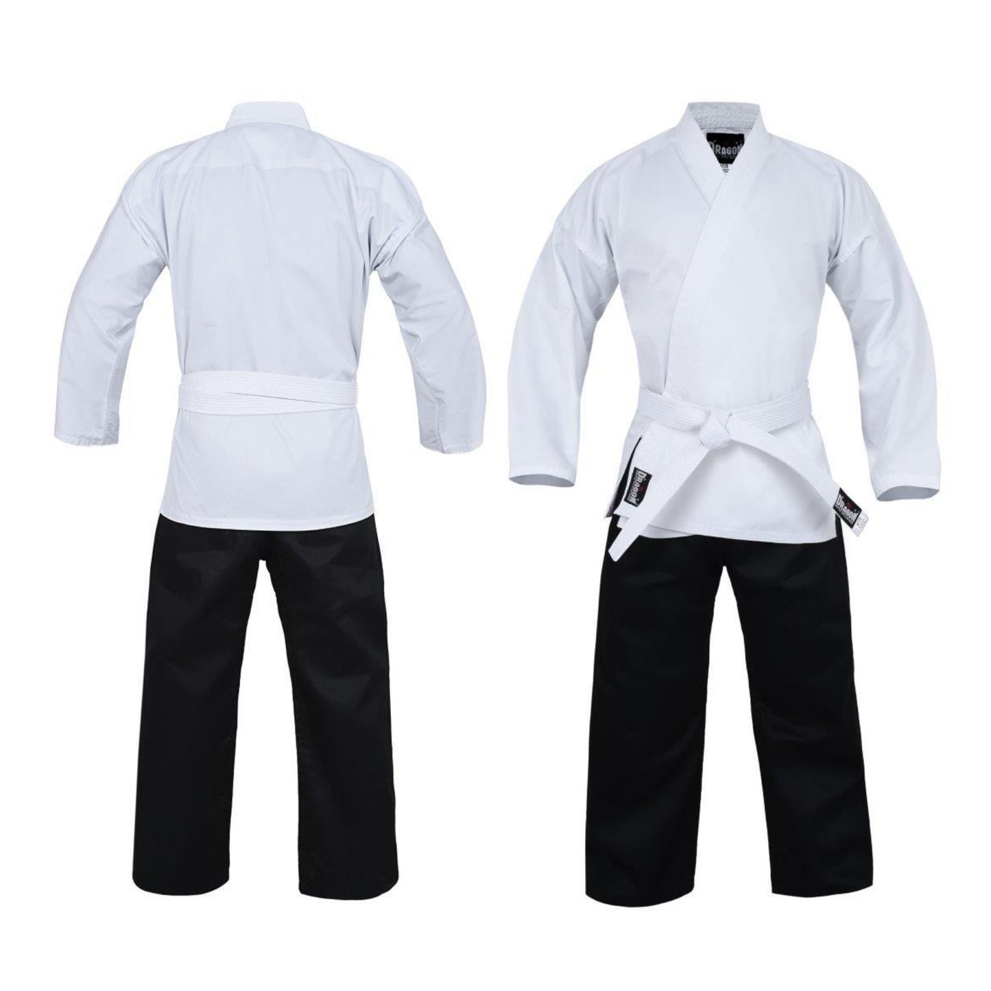 Dragon Karate Salt & Pepper Uniform Black (8oz)