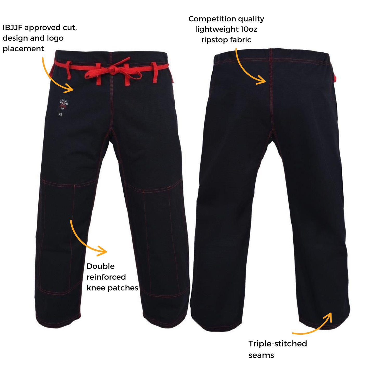 Dragon Fight Wear Competition Bjj Pants