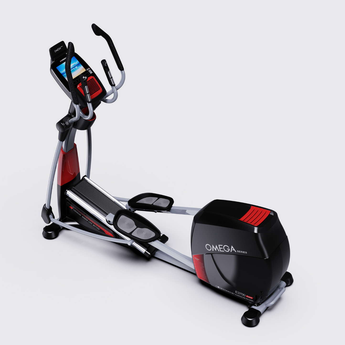 Harison Omega E3700Track Luxury Commercial Electromagnetic Elliptical Trainer-Gym Direct