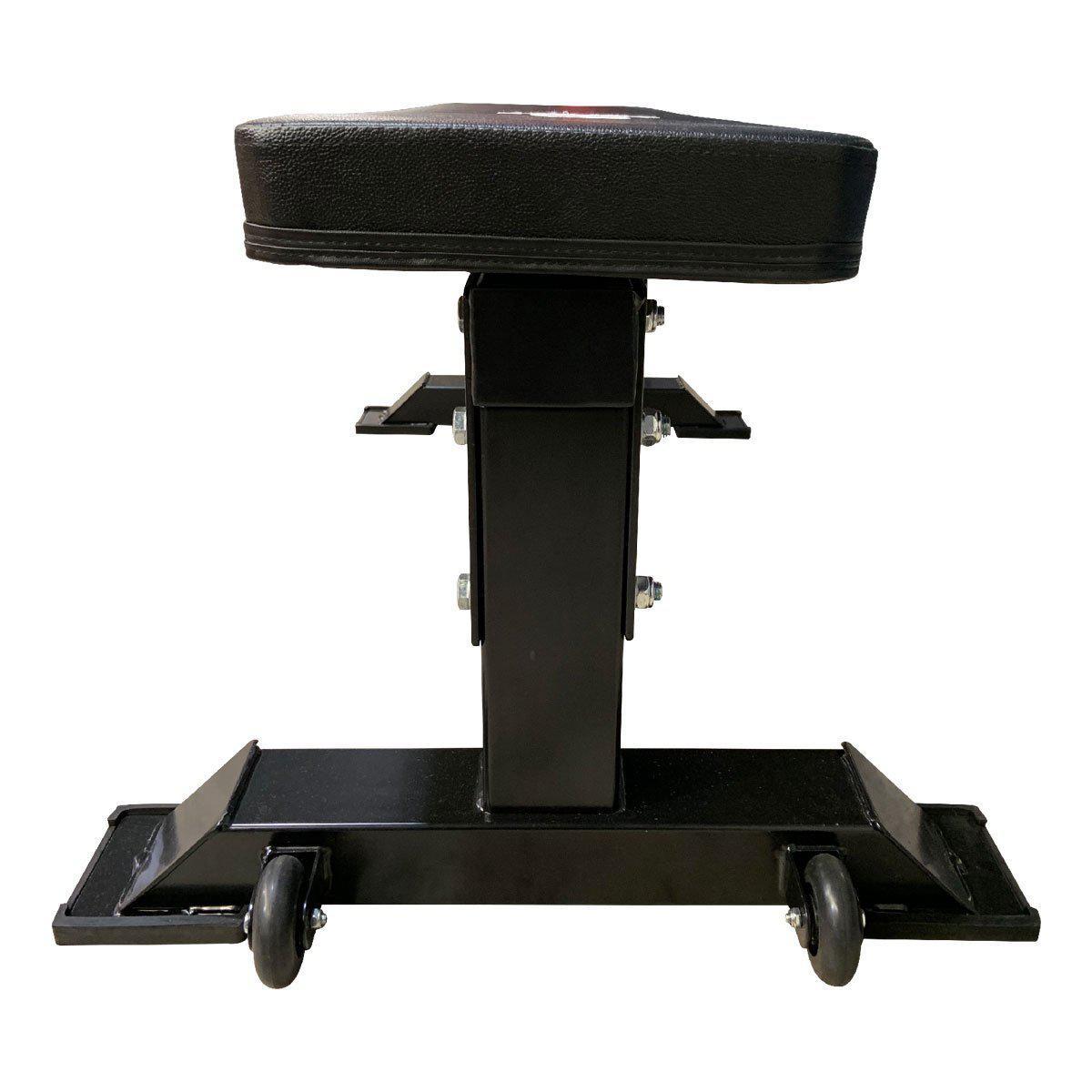 Muscle Motion Commercial Flat Bench With Handle Wheels-Commercial Flat Bench-Gym Direct