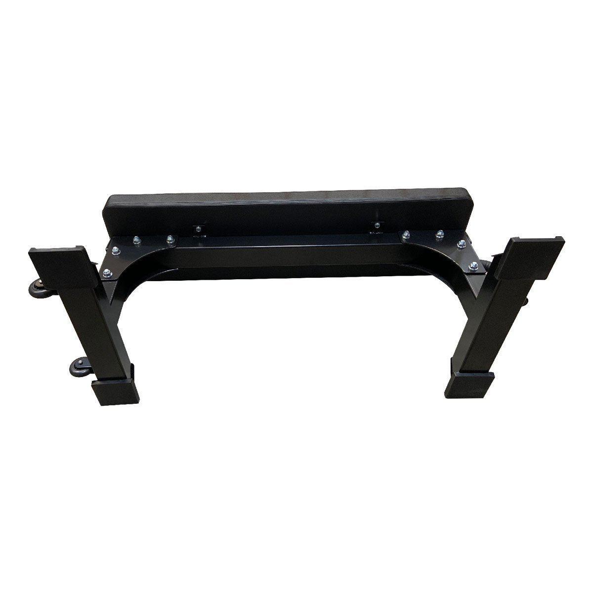 Muscle Motion Commercial Flat Bench With Handle Wheels-Commercial Flat Bench-Gym Direct