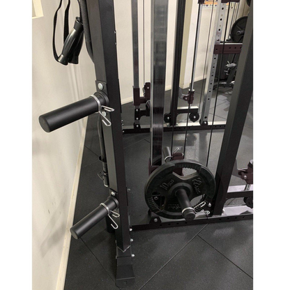 Muscle Motion FT1004 Package Deal - Functional Trainer + Weights + Barbell + Bench