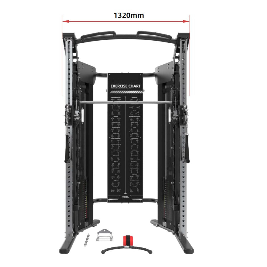 Rapid Motion Commercial Smith Machine, Power Rack and Functional Trainer All-In-One-Gym Direct