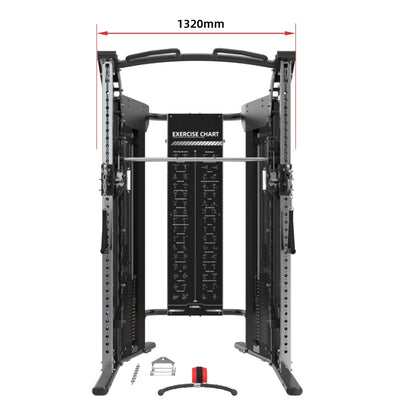 Rapid Motion Commercial Smith Machine, Power Rack and Functional Trainer All-In-One-Gym Direct