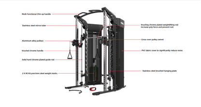 Rapid Motion FT1010 Functional Trainer Smith Combo 2
