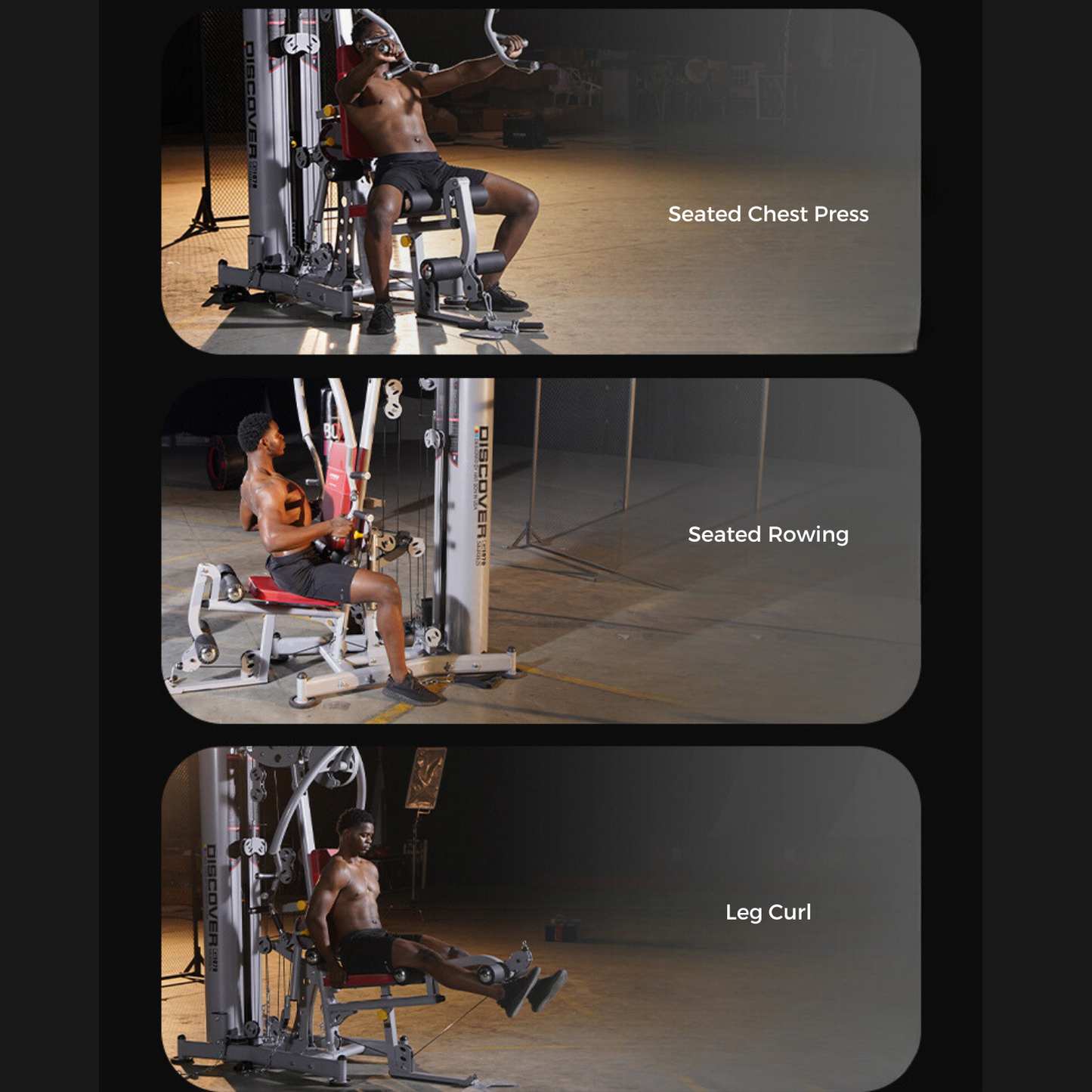 Harison Discover G1070 Light Commercial Multi-Function Training Machine + Leg Press-Gym Direct