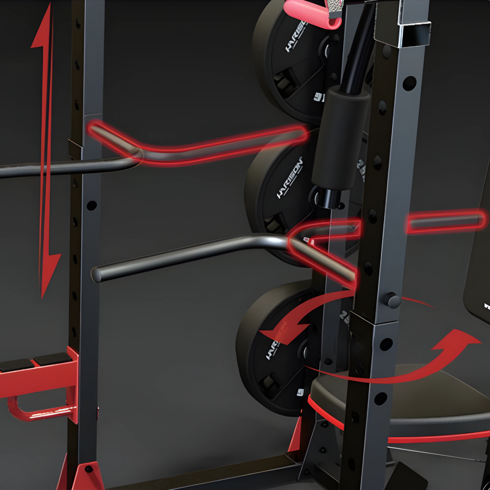 Harison Discover HR-G30911 Power Rack with High Low Pulley and Pec Dec ...