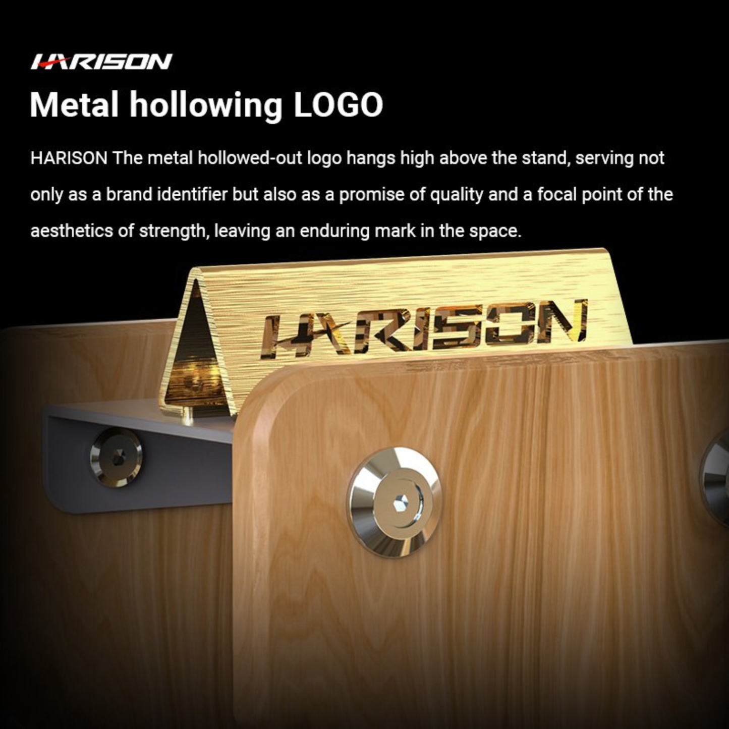 Harison HR-103A/103B Walnut and Stainless Steel Dumbbell Set