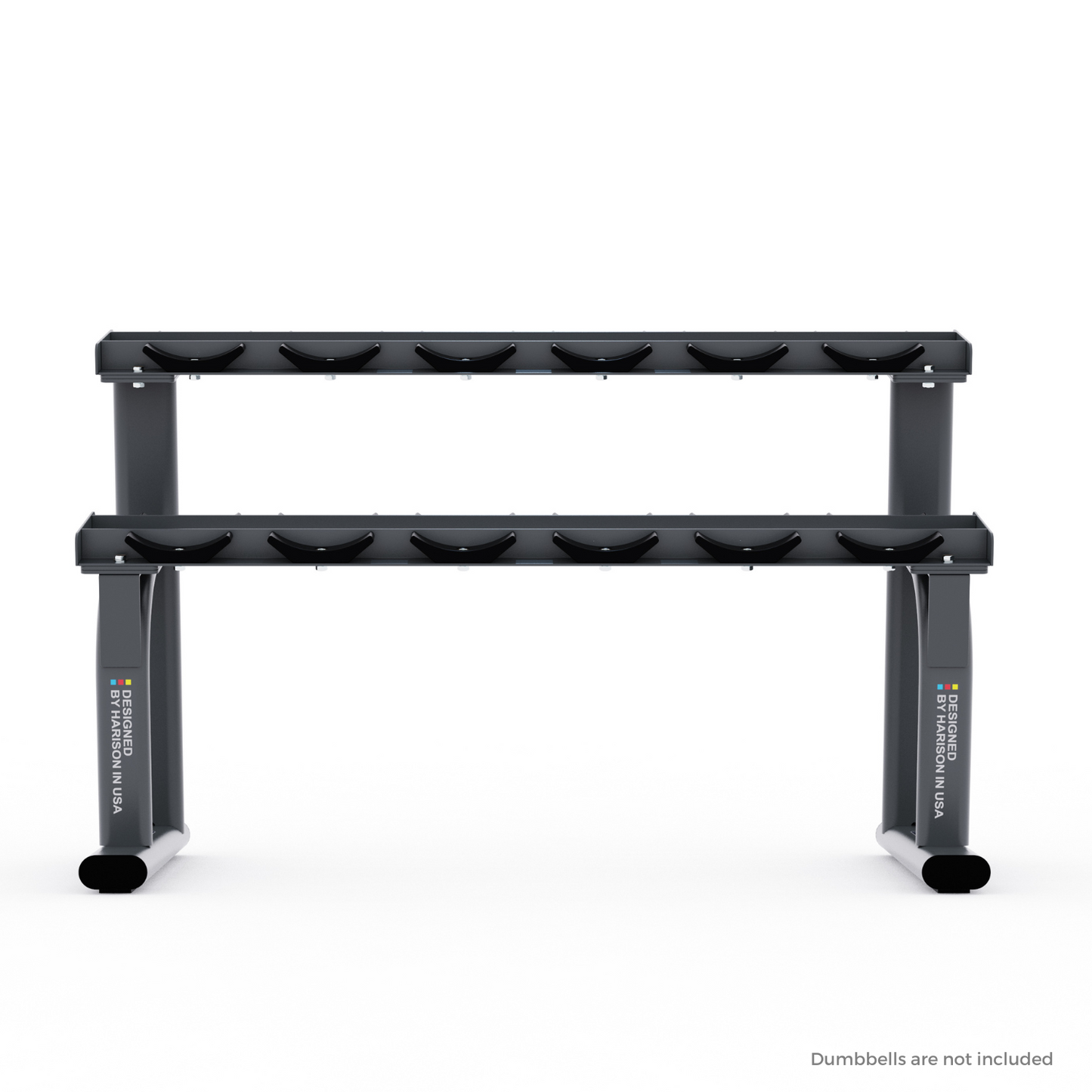 Harison HR-326 2-Tier Dumbbell Rack - 6 Pairs