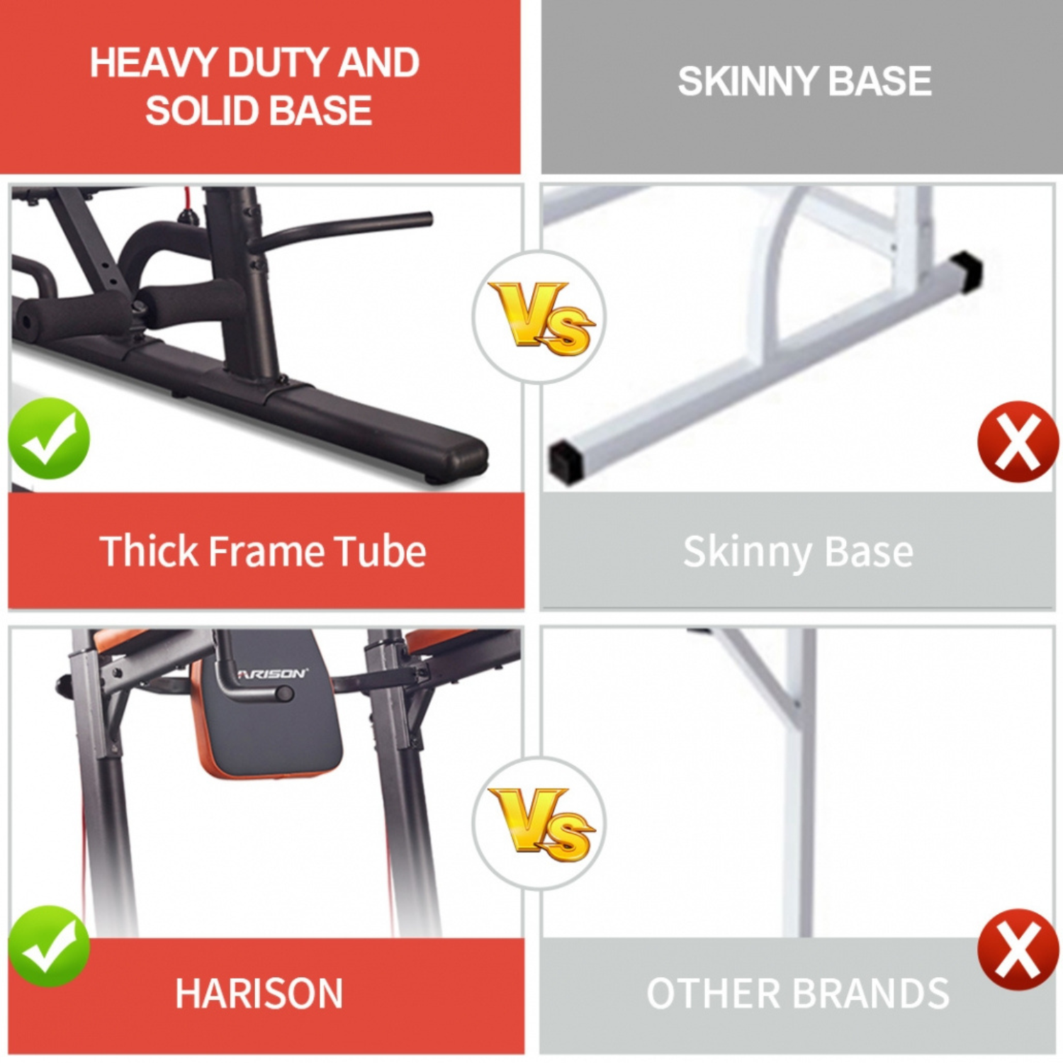 Harison HR 408 VKR Power Tower with Foldable Bench at GD