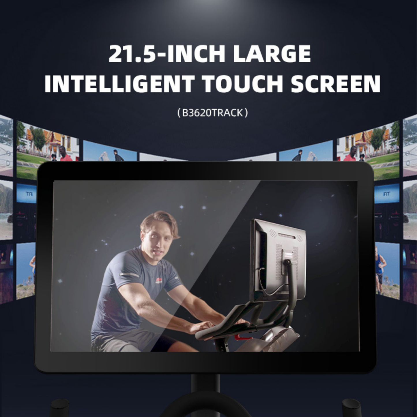 Harison Discover HR-B3620Track Commercial Exercise Bike with Smart Touch Screen