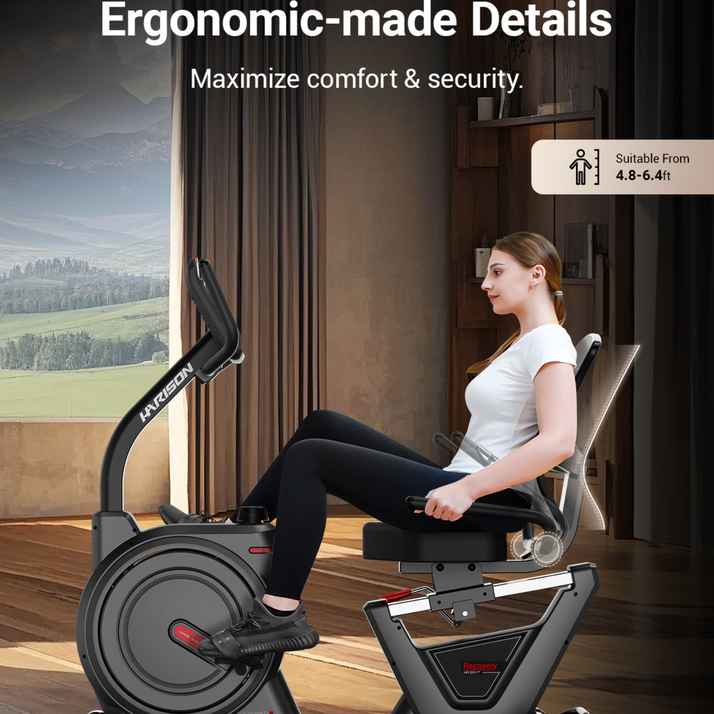 HARISON HR-B51 Tech Light Commercial Recumbent Exercise Bike