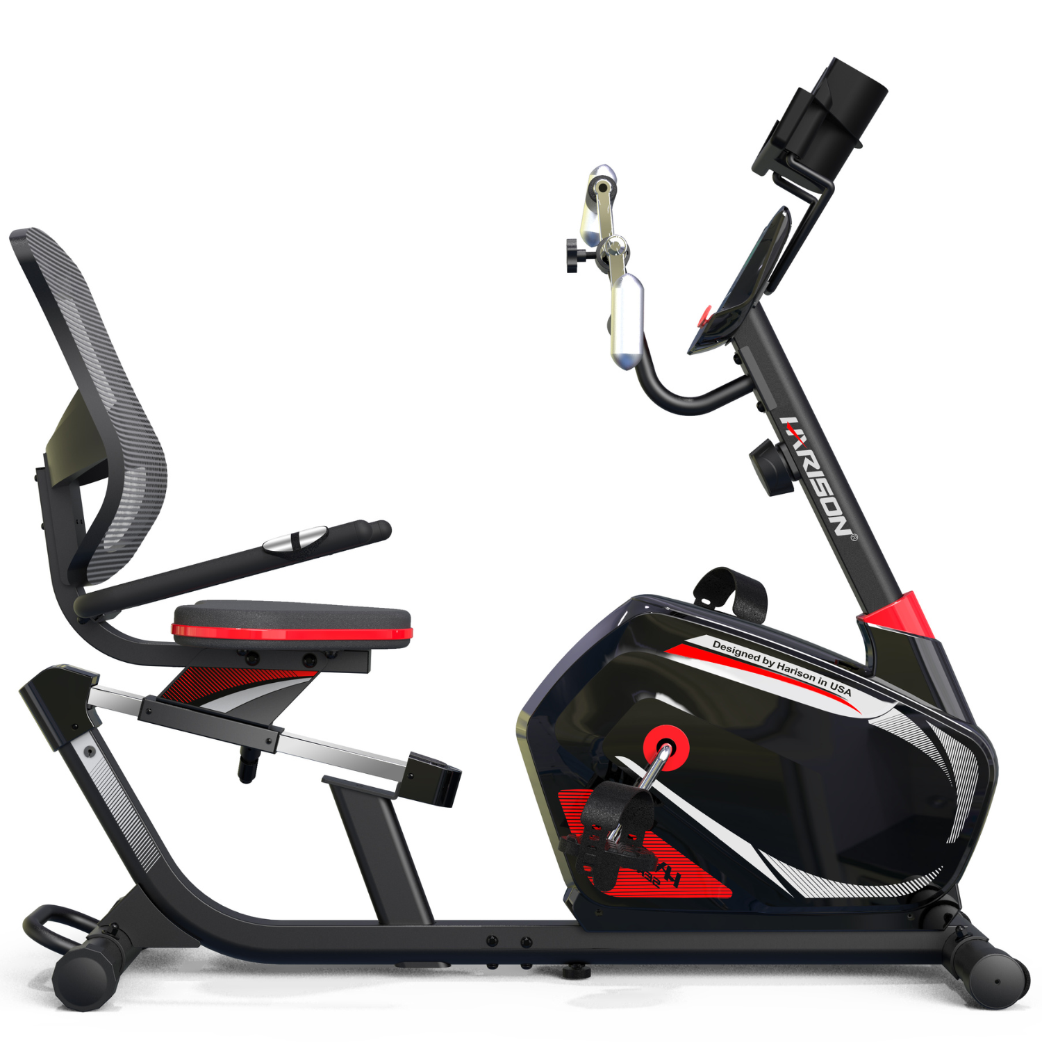 Harison Sharp Serie HR Recumbent Exercise Bike With Arm Exerciser at GD