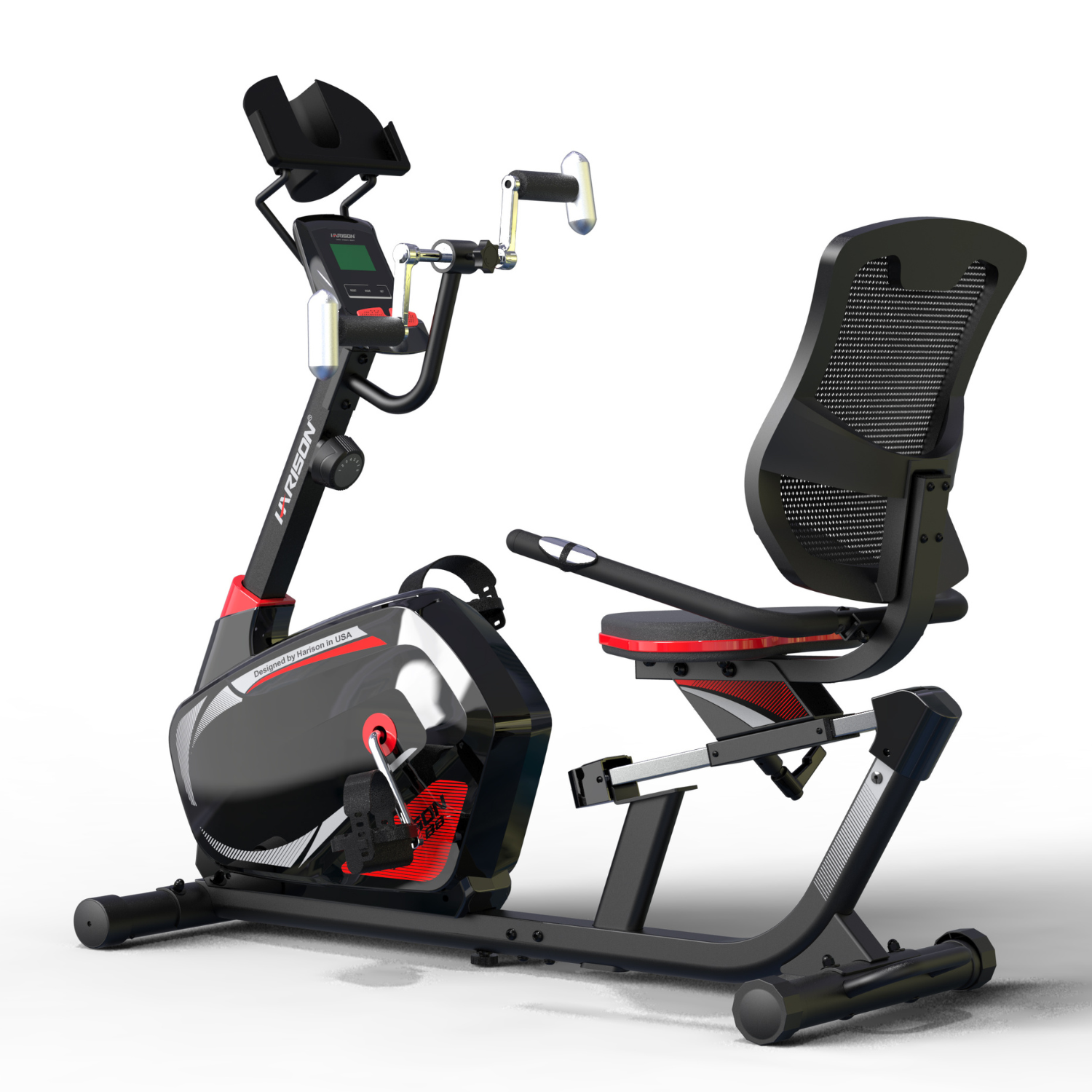 Harison Sharp Serie HR Recumbent Exercise Bike With Arm Exerciser at GD
