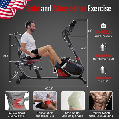 Harison Sharp Serie HR-B8eco Recumbent Exercise Bike