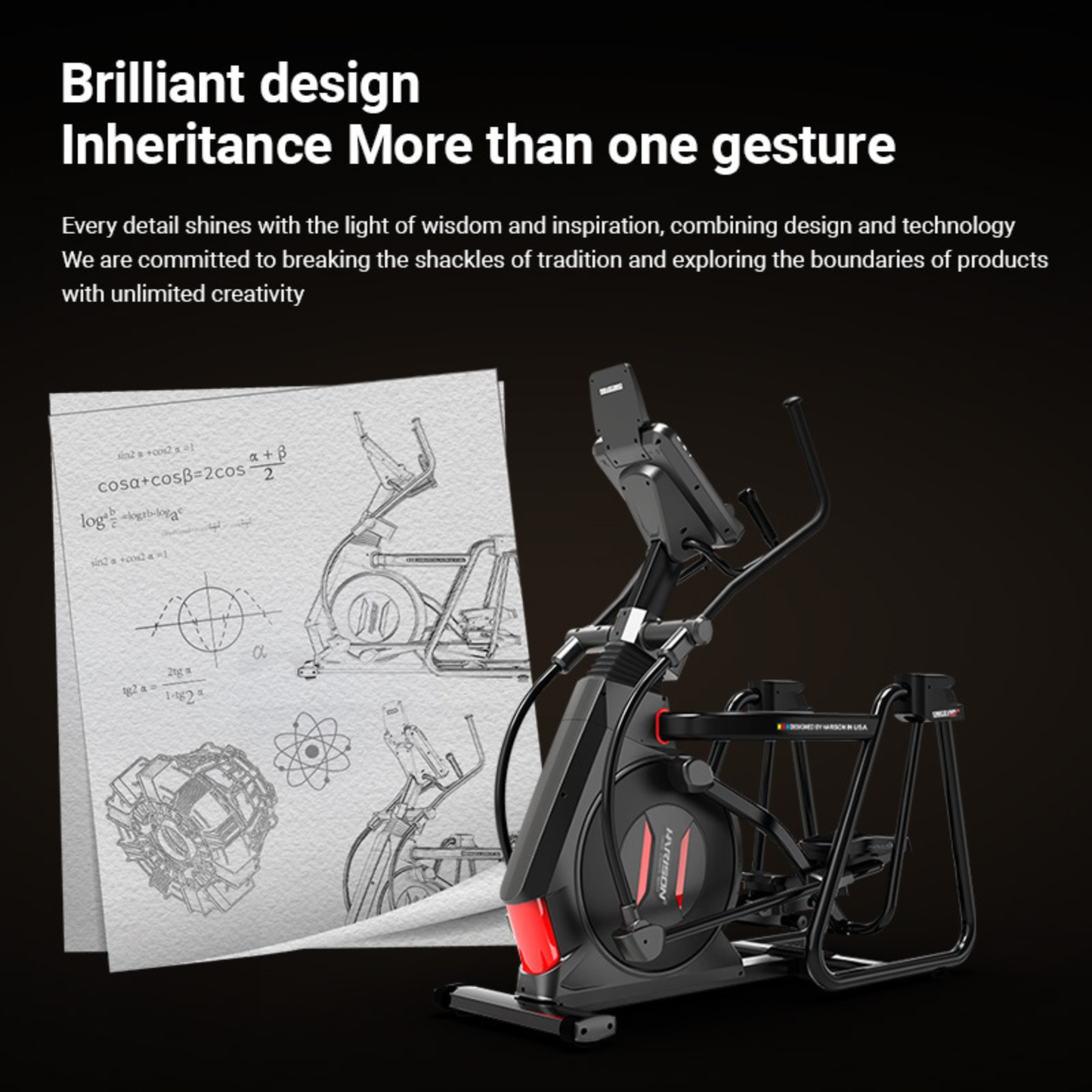 Harison HR-E3801Eco Commercial Electromagnetic Elliptical Machine