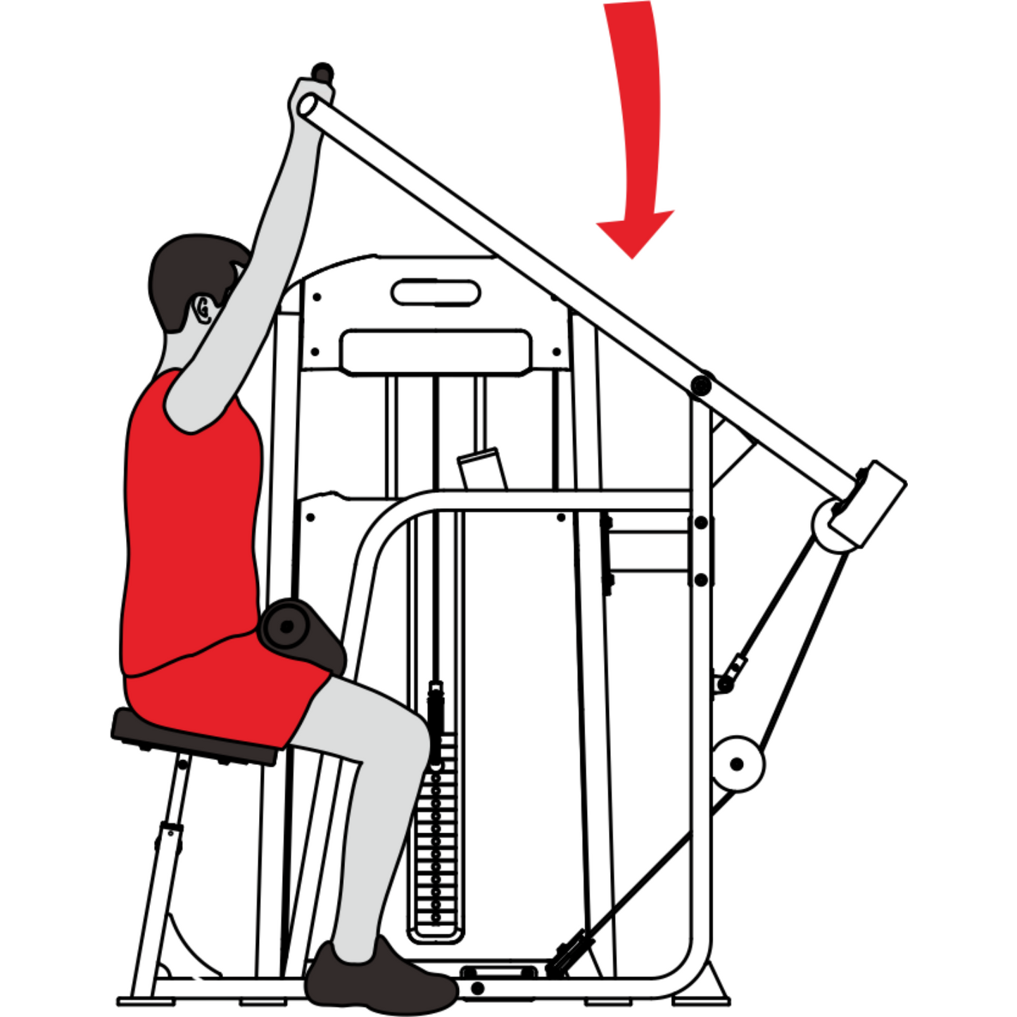 Harison HR-G10 Series Commercial HR-G1056 Lat Pulldown