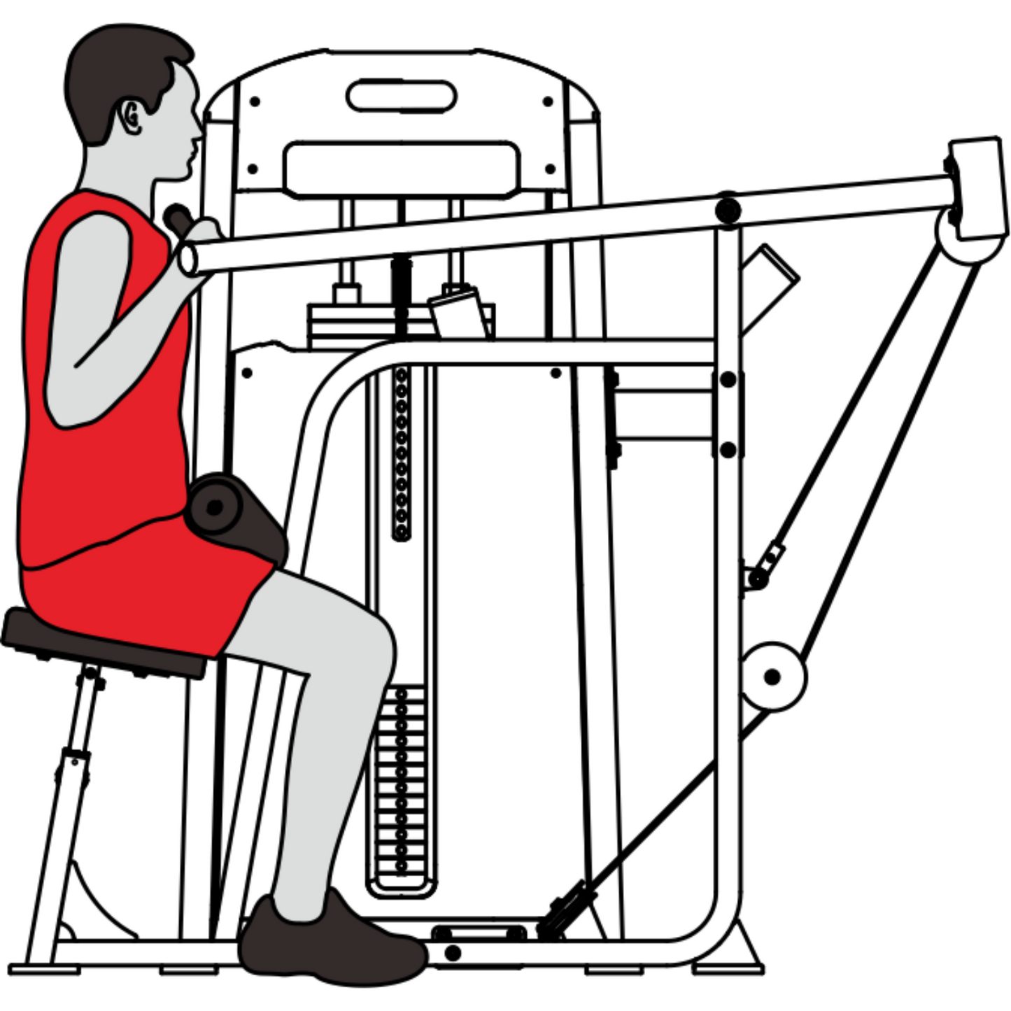 Harison HR-G10 Series Commercial HR-G1056 Lat Pulldown
