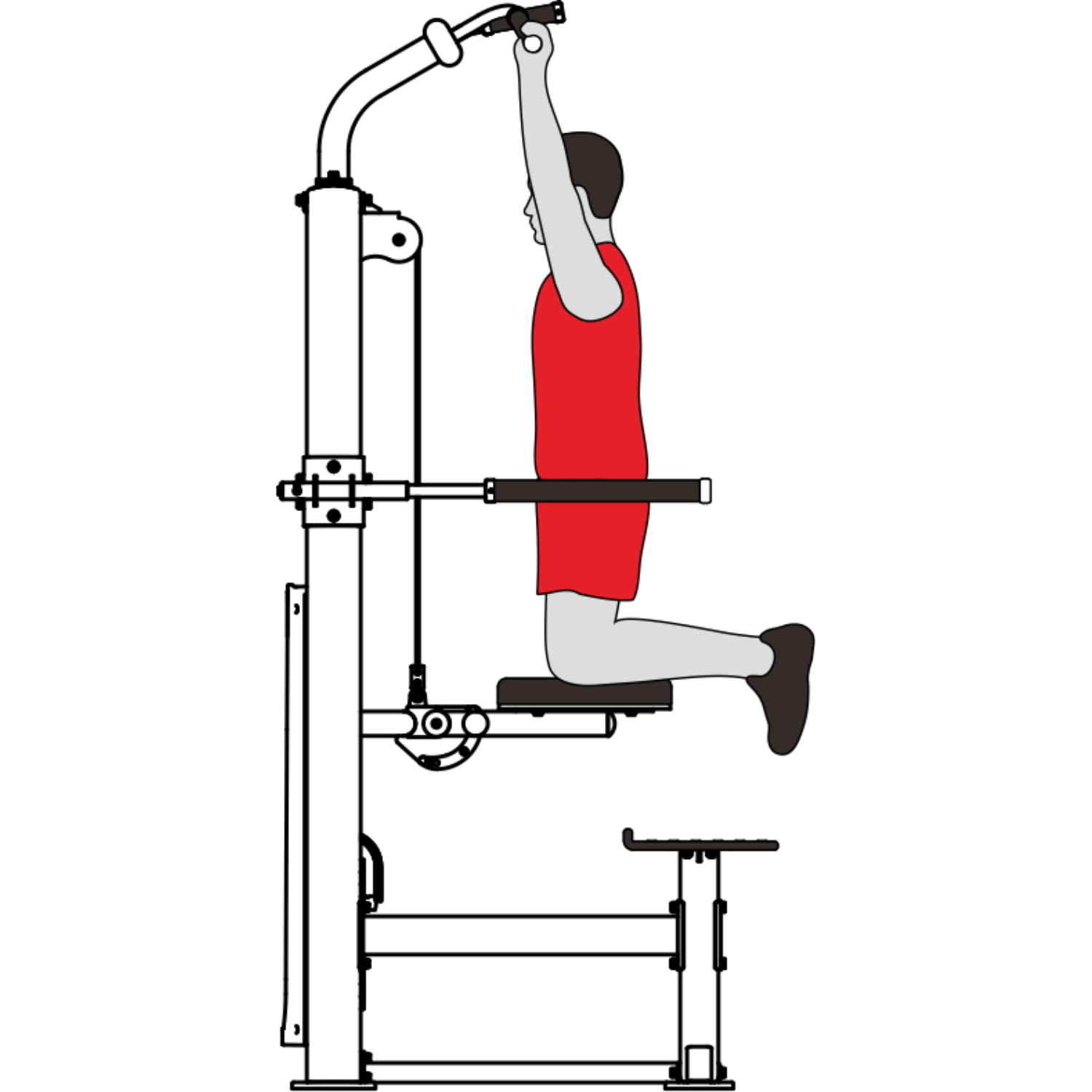 -Commercial Chin / Dip Assist-Gym Direct