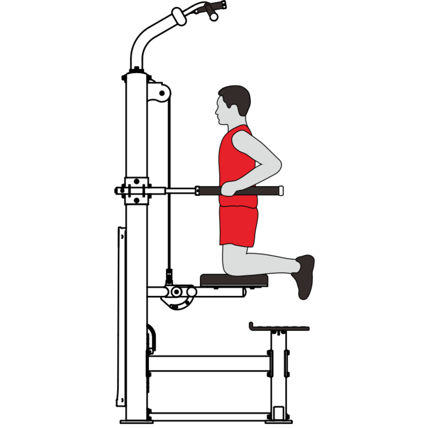 -Commercial Chin / Dip Assist-Gym Direct