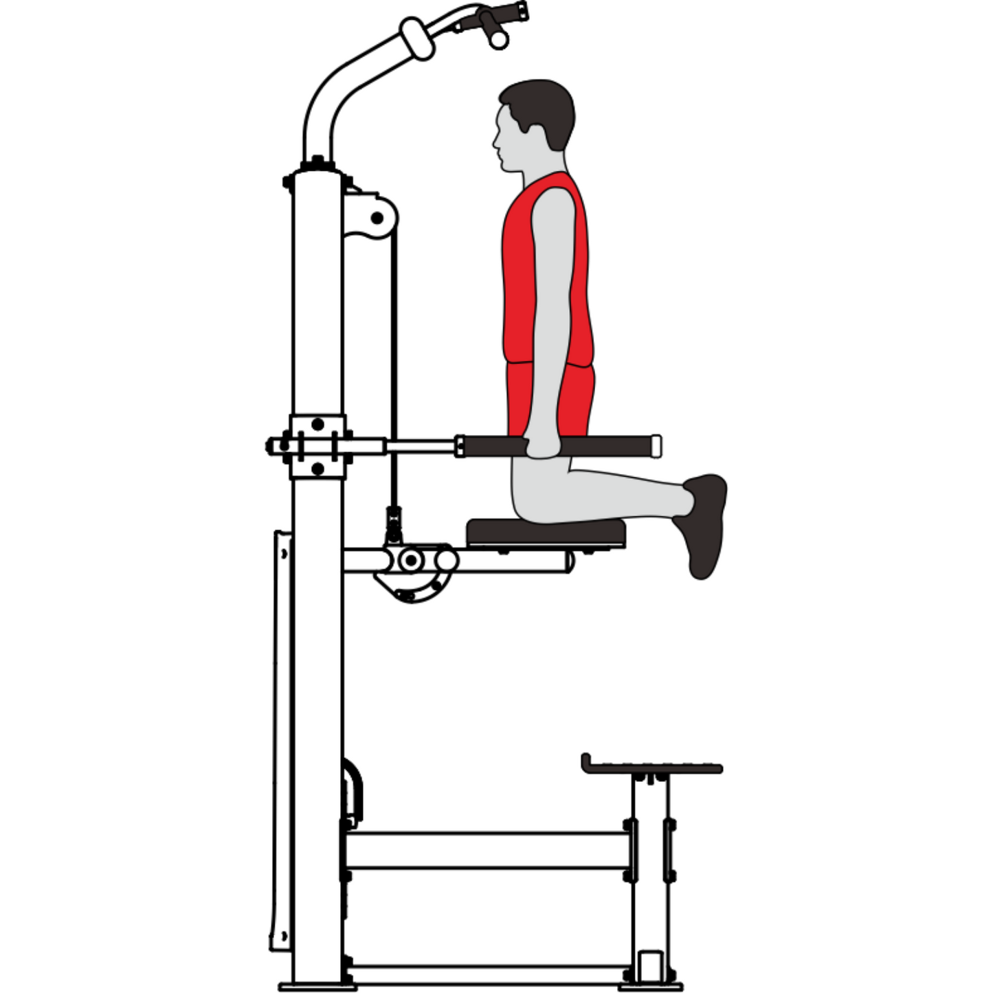 -Commercial Chin / Dip Assist-Gym Direct
