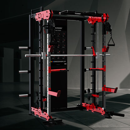 Harison Discover HR-G30816 Plate Loaded Cable Functional Trainer + Smith Machine + Squat Rack