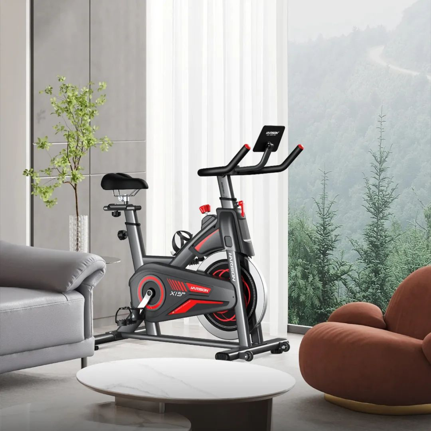 Harison X15 Intelligent Magnetic Spinning Bike Built In iPad Stand On at GD