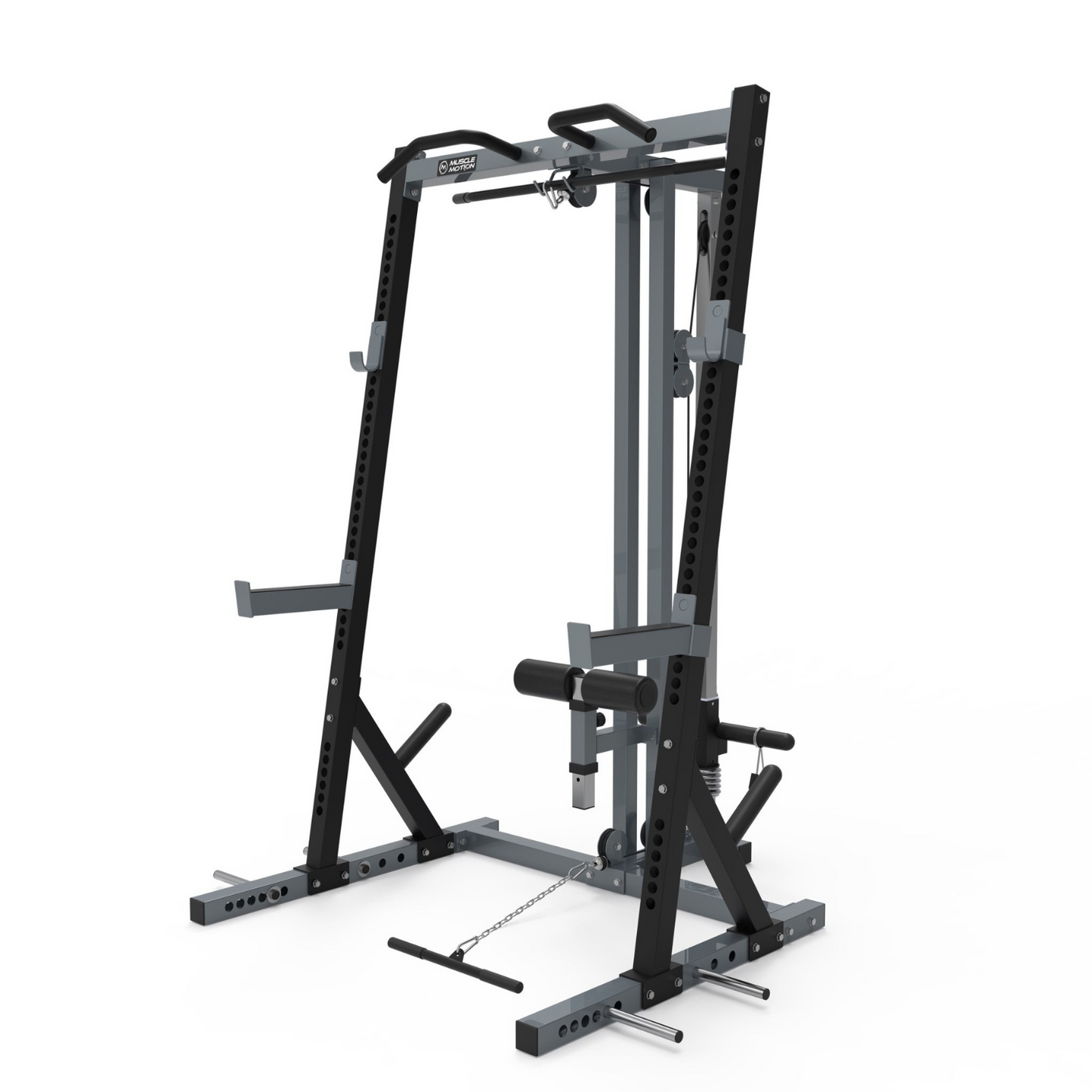 Half rack gym with lat pulldown hotsell