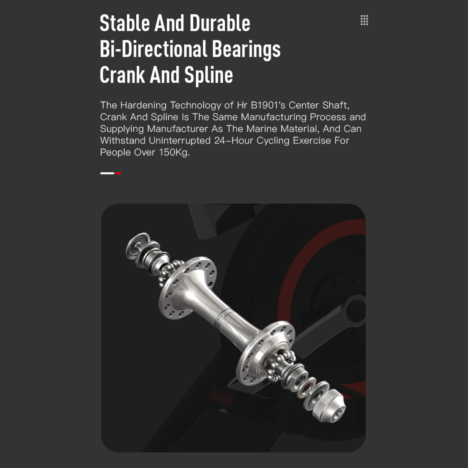 Exercise bike online crank bearings