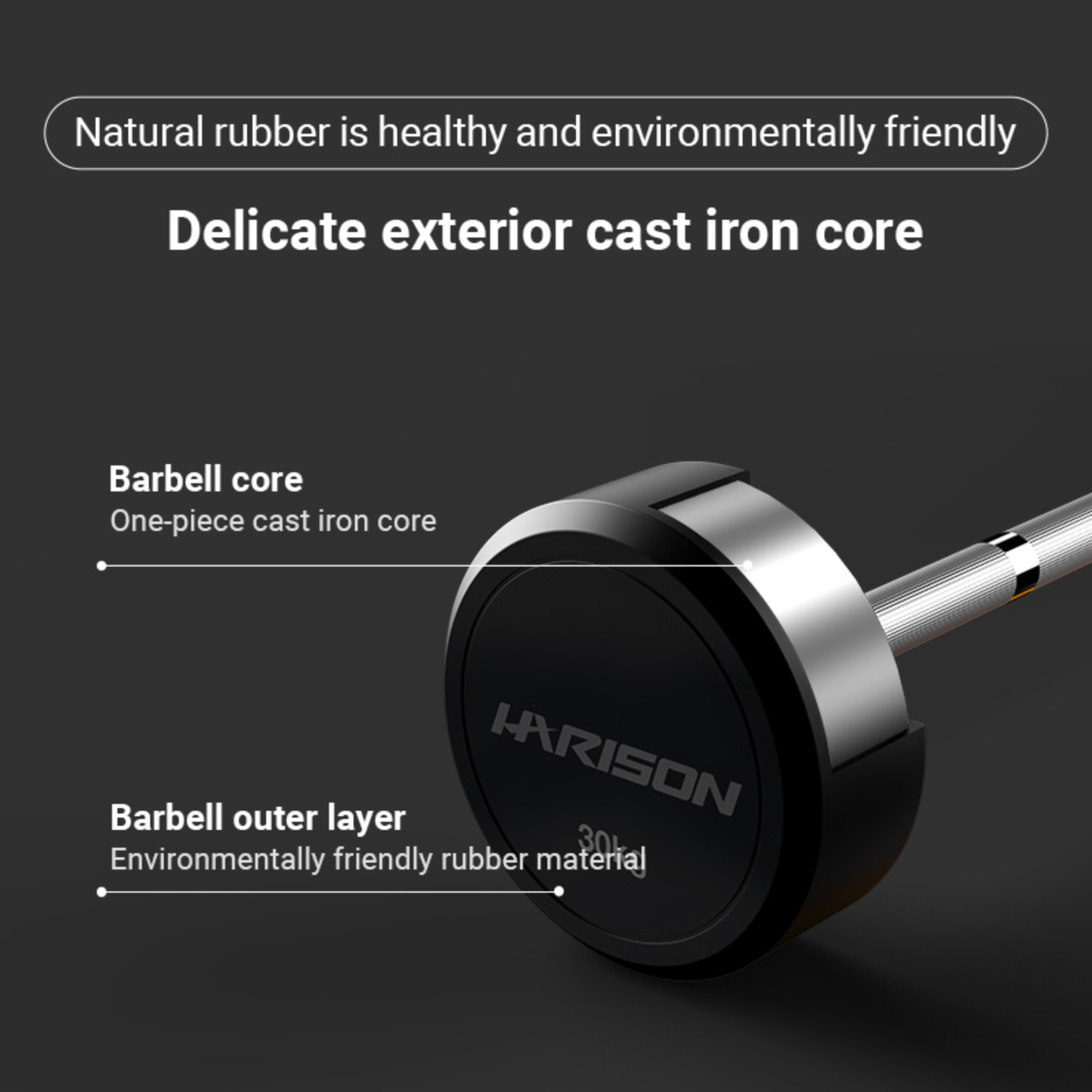 Harison Fixed Barbell / Fixed Curl Barbell / Rack