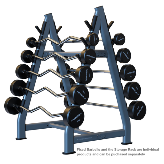 Harison Fixed Barbell / Fixed Curl Barbell / Rack