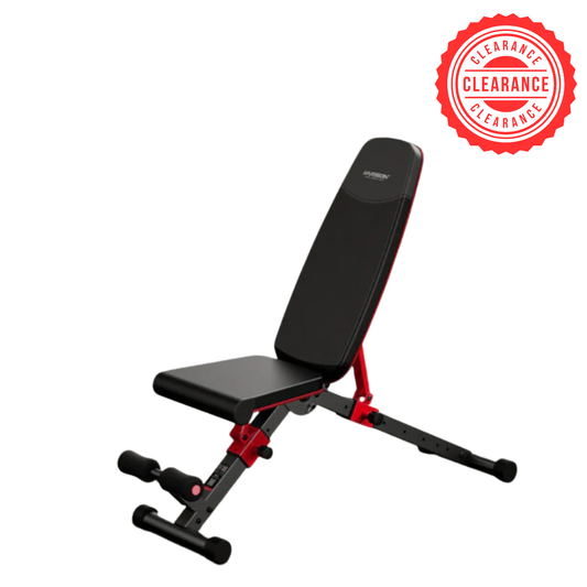 Harison HR-608G Compact Folding Exercise Bench | Ideal for Beginners & Juniors (90kg Capacity) - Showroom Clearance
