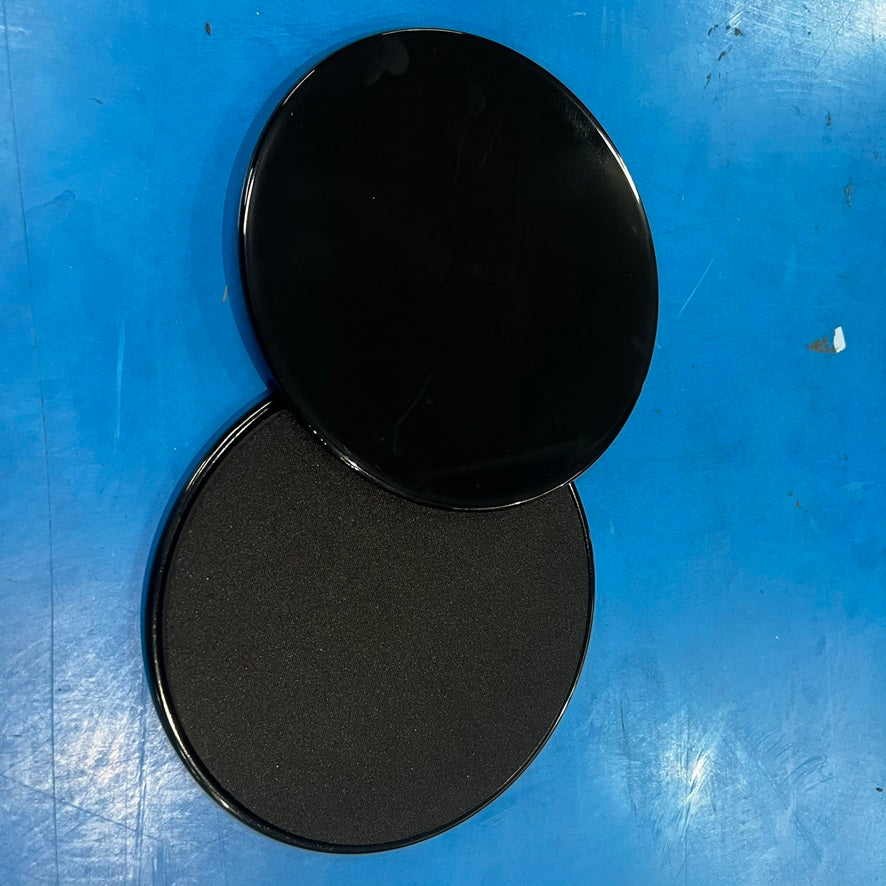 Sliding Discs - Disques De Glissement Fitness Double Face Pour Entraînement Maison, Noir, Taille Unique