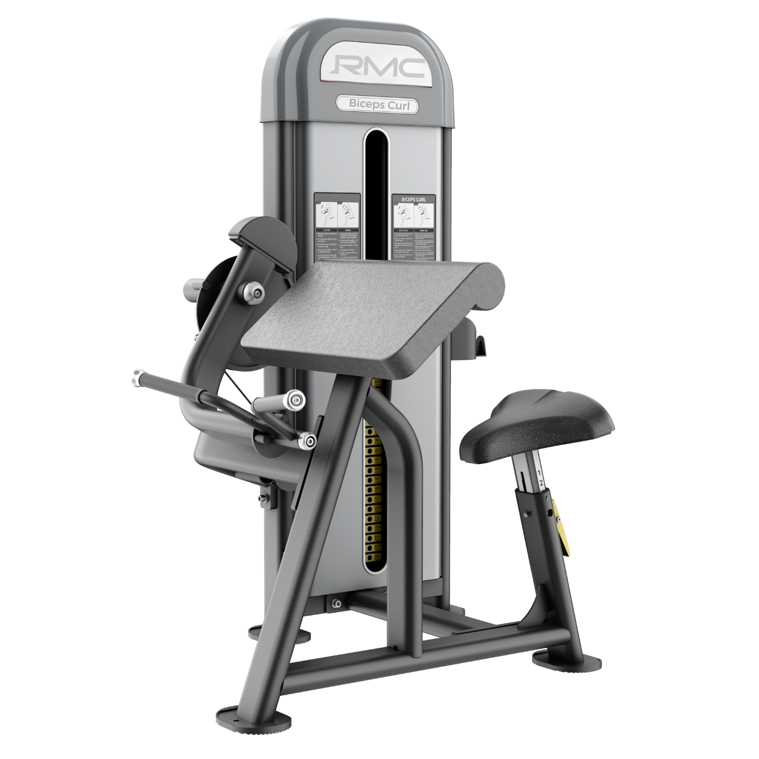 RMC Commercial Biceps Curl - Pin Loaded - BLITZ Series – Gym Direct