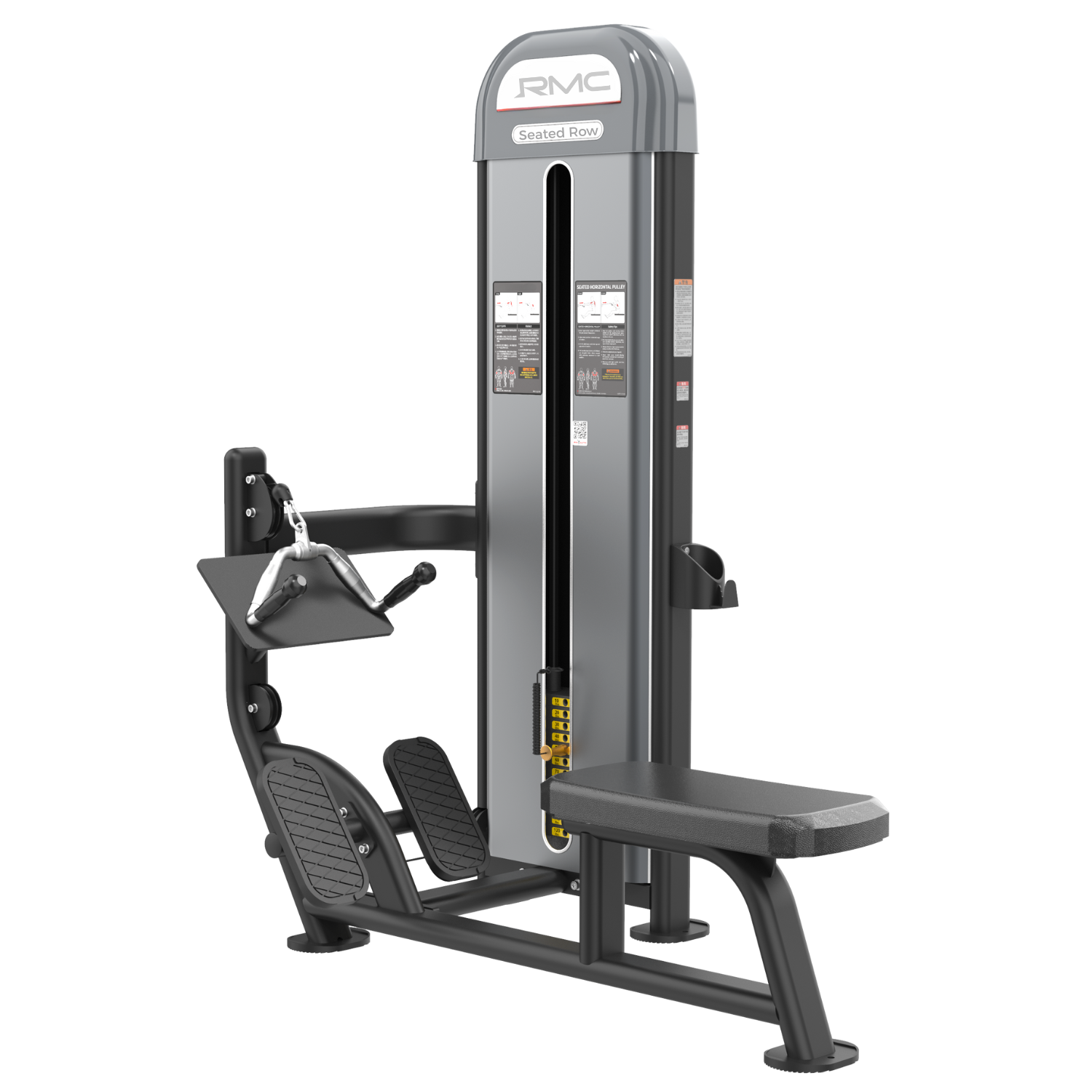 RMC Commercial Horizontal Seated Row - Pin Loaded - BLITZ Series – Gym ...