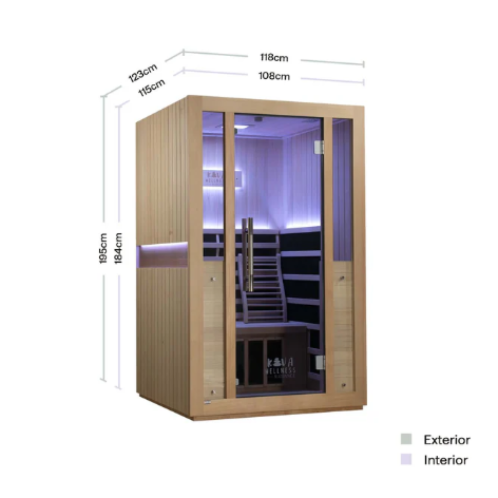 -Radiance Full Spectrum Sauna-Gym Direct