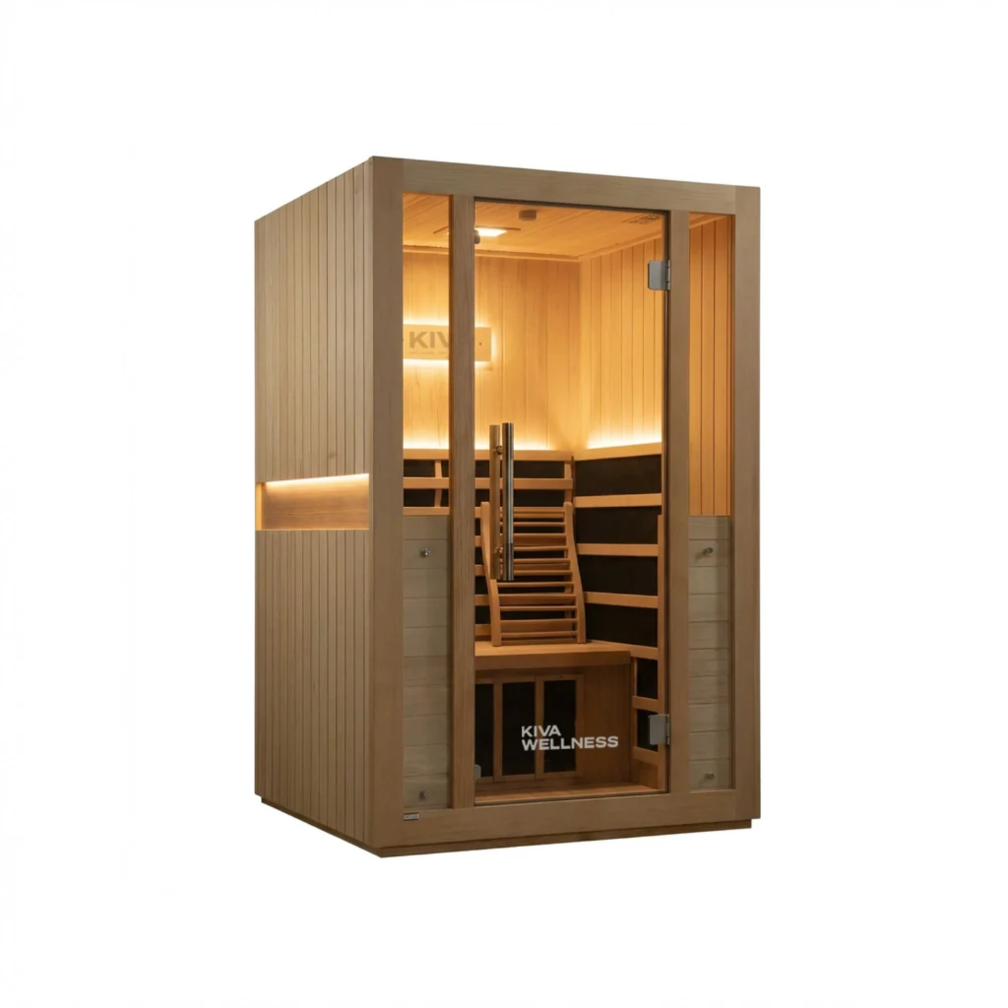 Kiva Radiance™ Pro 2 Person Full Spectrum Infrared Sauna & Käldr Acrylic Ice Bath — 0.8HP Chiller Bundle