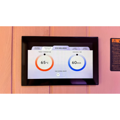 ‍Kiva Radiance™ Pro 3 Person Full Spectrum Infrared Sauna – Smart Wifi Control