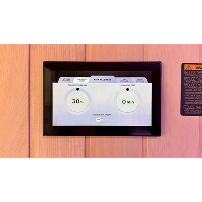 ‍Kiva Radiance™ Pro 3 Person Full Spectrum Infrared Sauna – Smart Wifi Control