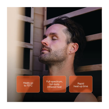 ‍Kiva Radiance™ Pro 3 Person Full Spectrum Infrared Sauna – Smart Wifi Control