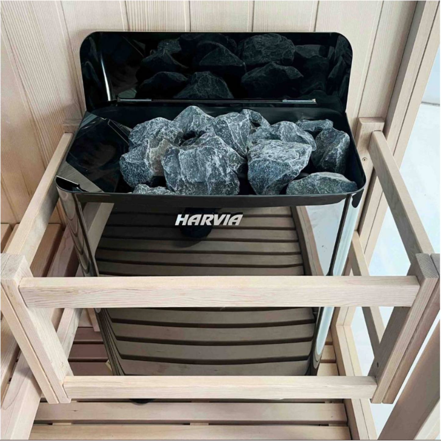 Kiva Reset 2 Person Traditional Double Tier Finnish Sauna - 4.5kw Heater