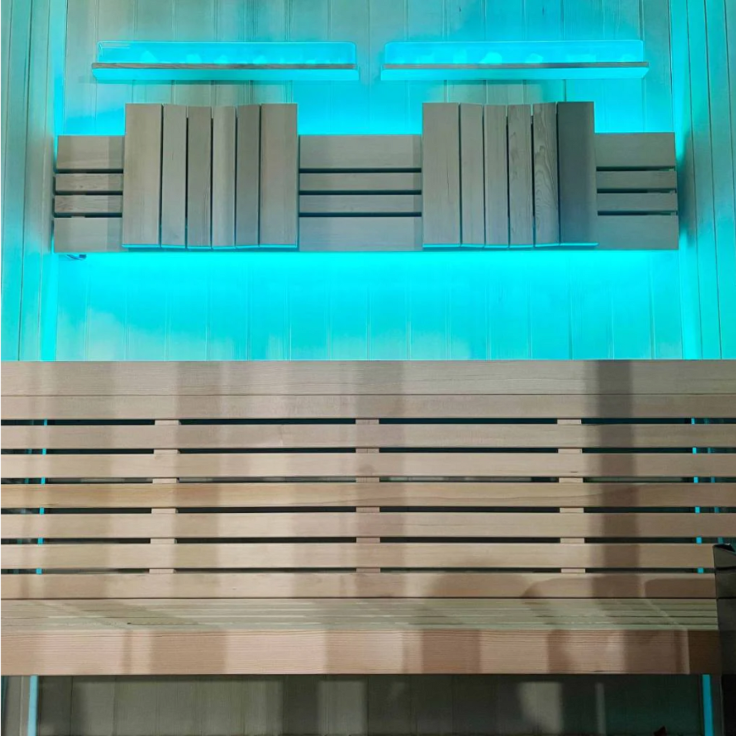 Kiva Reset 3 Person Traditional Double Tier Finnish Sauna - 4.5kw Heater